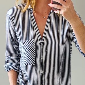 Super Soft Striped Button-down Zara Blouse